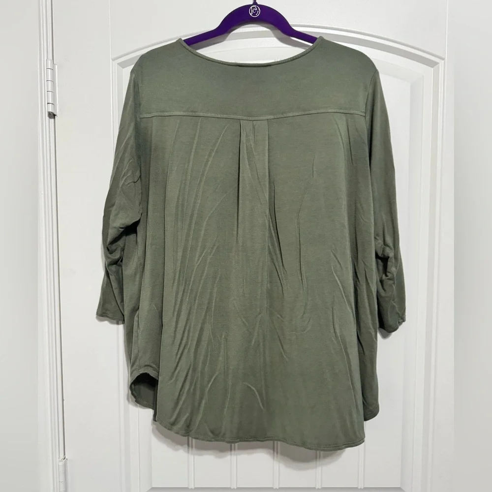 Philosophy Olive Long Sleeve Tee - Picture 2 of 5